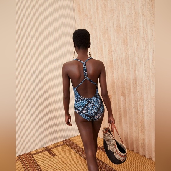 Ulla Johnson Madeira Racerback One-Piece Swimsuit in Azure, SZ Small, $350 - Picture 5 of 11
